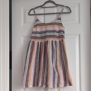 Rip Curl Orange and Blue Sundress Sleeveless Resort Wear